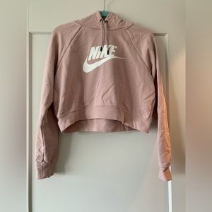 Nike Crop Sweatshirt — Size medium, pink